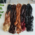 Loose Braids Body wave crochet braids 75g Wavy Synthetic Braiding Hair Wholesale Curl Loose Wave Crochet Hair Extension